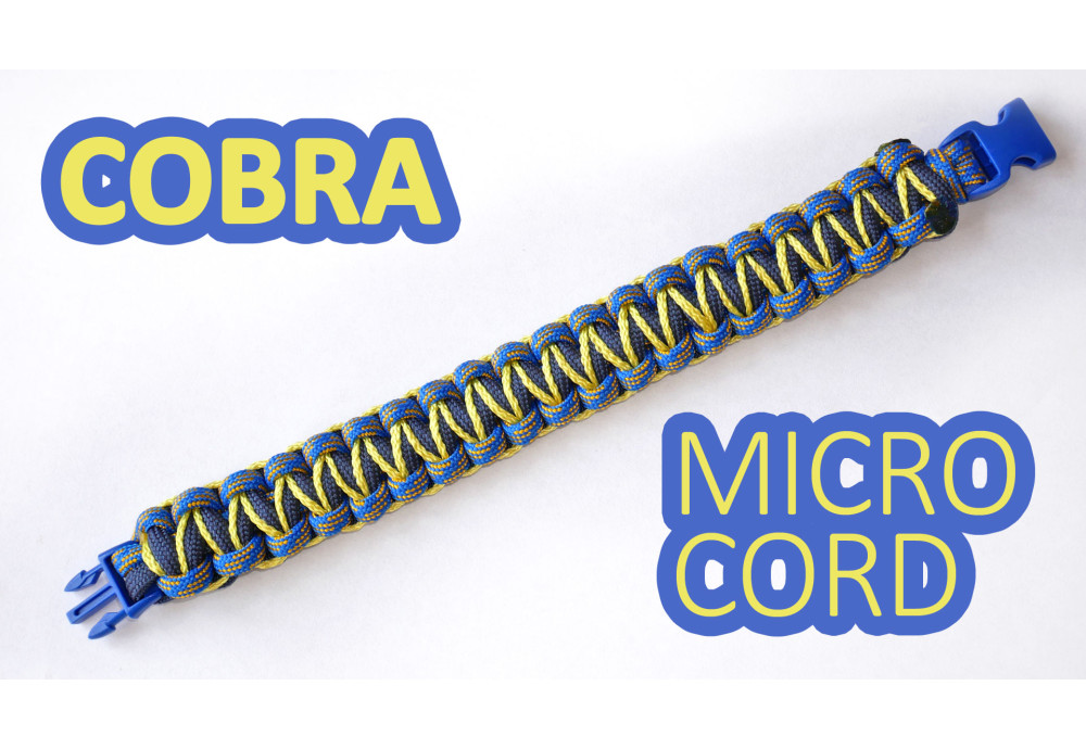 Браслет из паракорда "Cobra meets microcobra"