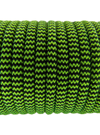 Паракорд 550 чорно-ярково-зелений 228