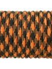 Паракорд 550 оранжево-чорний камуфляж 213