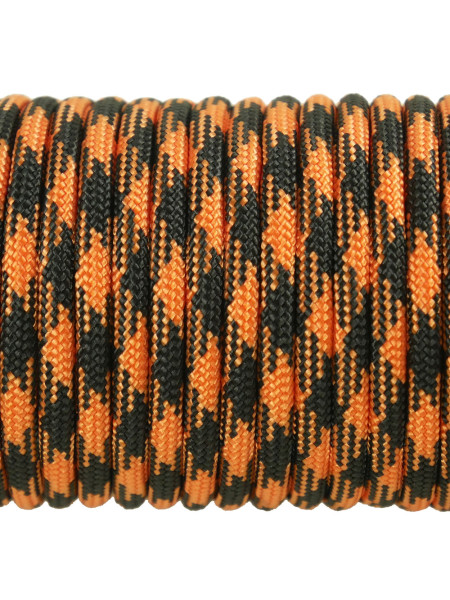 Паракорд 550 оранжево-чорний камуфляж 213