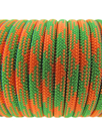 Паракорд 550 оранжево-зелений камуфляж 291